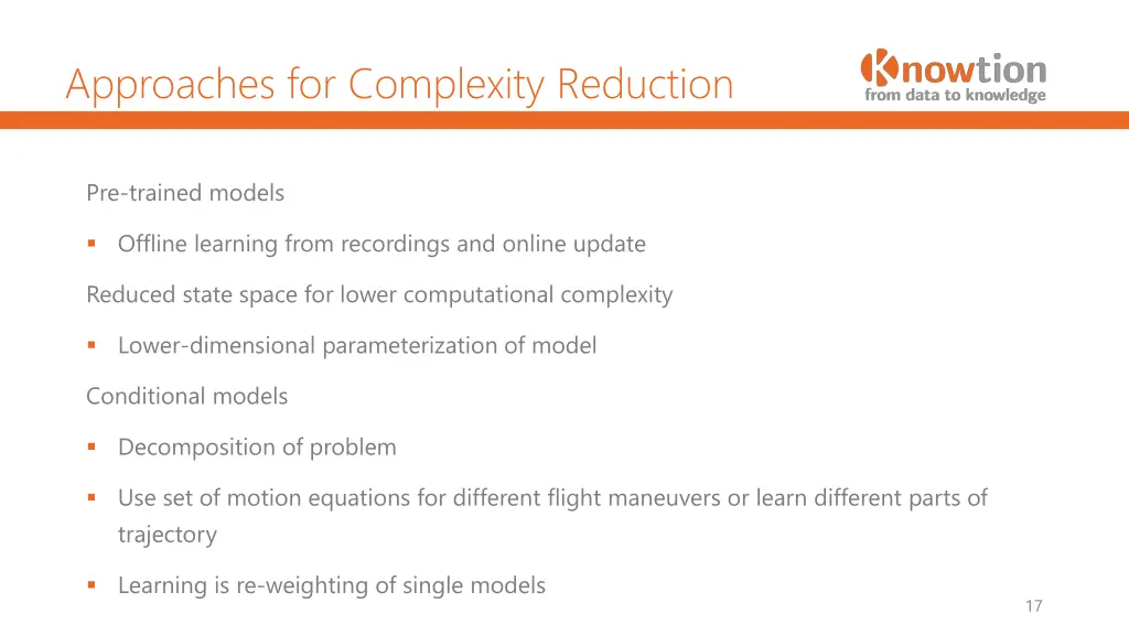 approaches for complexity reduction