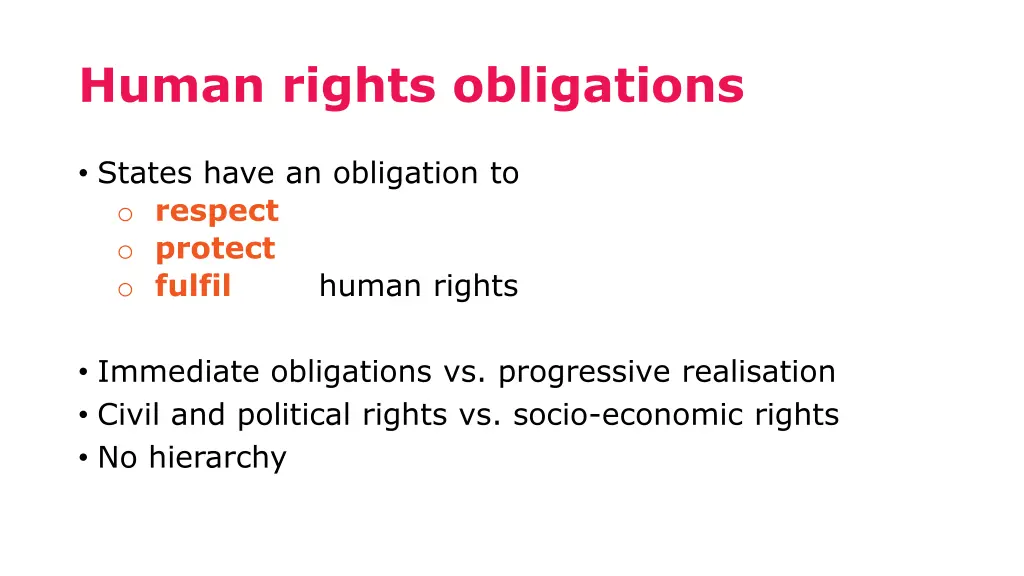 human rights obligations