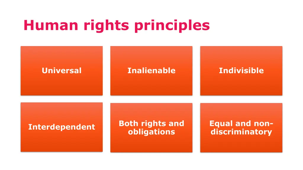 human rights principles