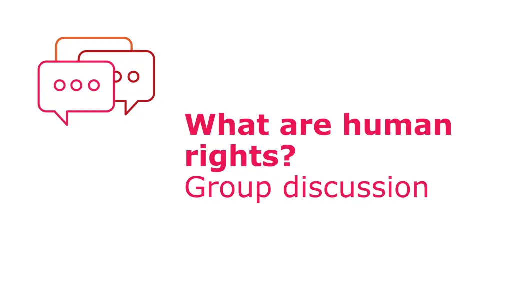 what are human rights group discussion