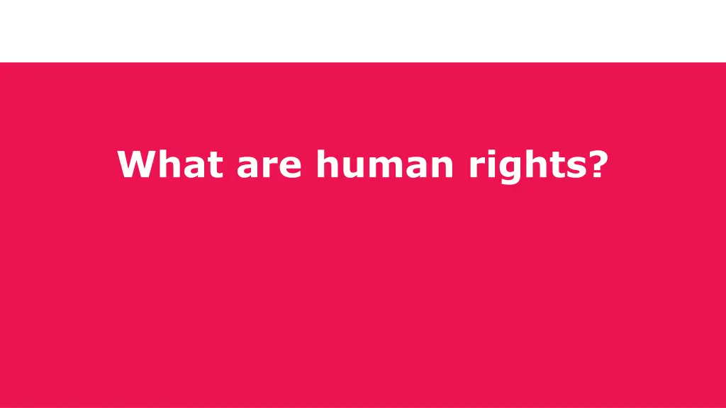 what are human rights