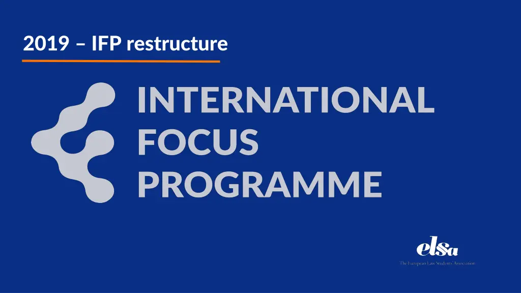 2019 ifp restructure