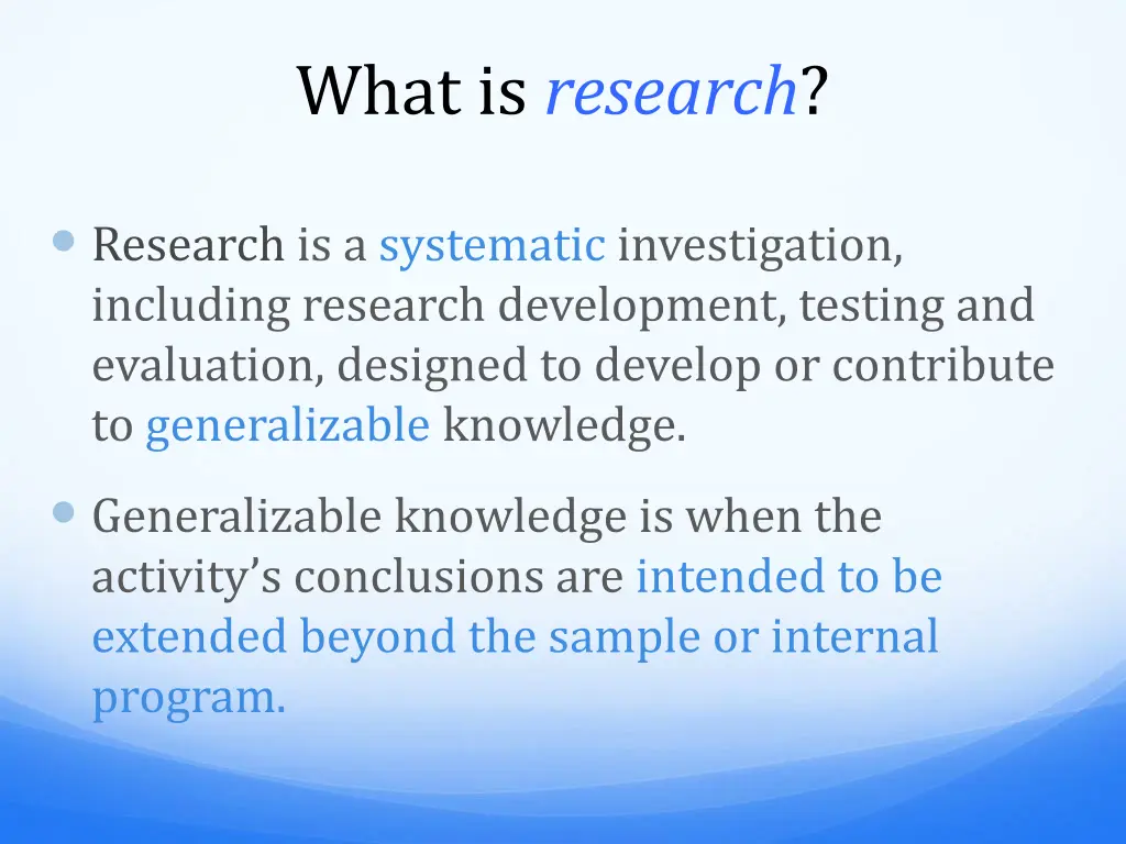 what is research