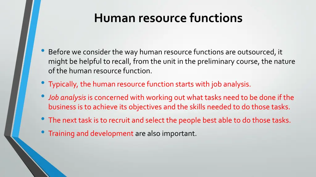 human resource functions