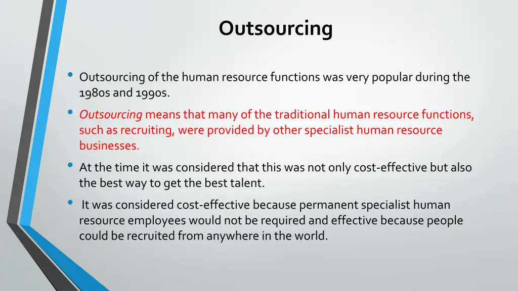 outsourcing