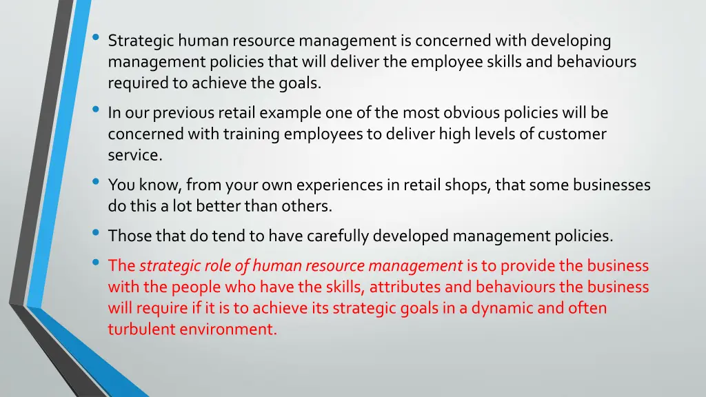 strategic human resource management is concerned