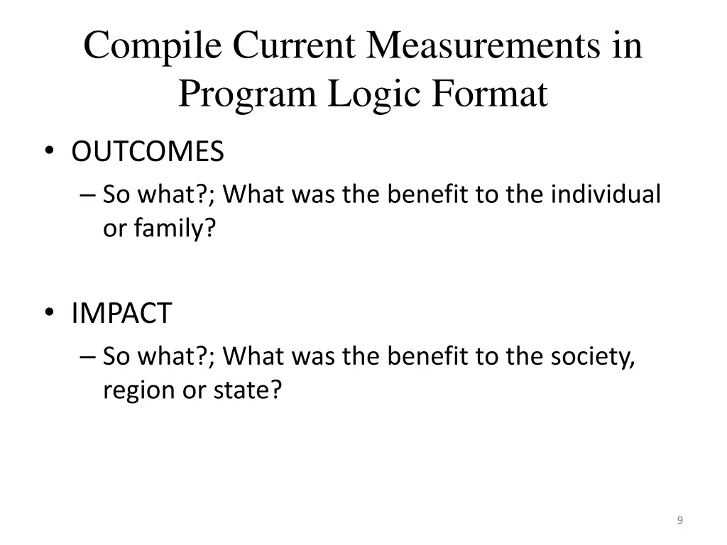 compile current measurements in program logic 1