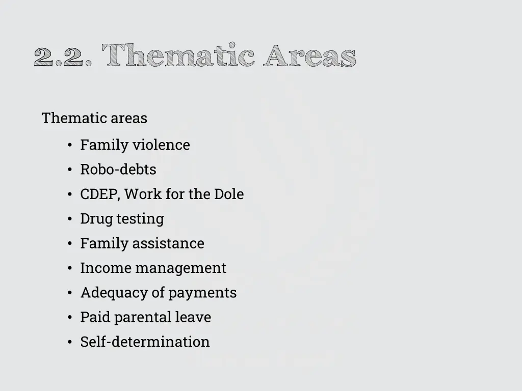 2 2 thematic areas