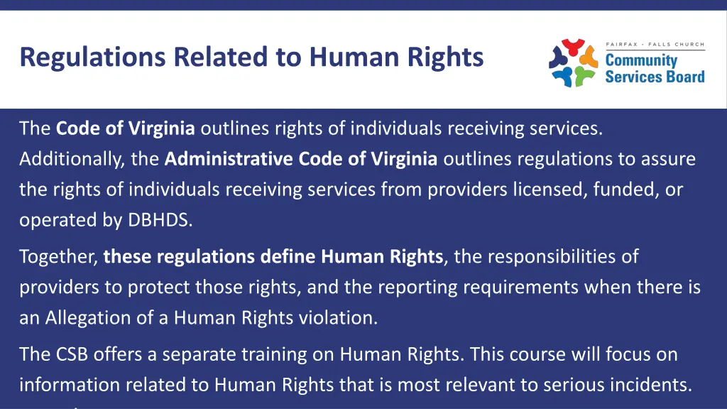 regulations related to human rights