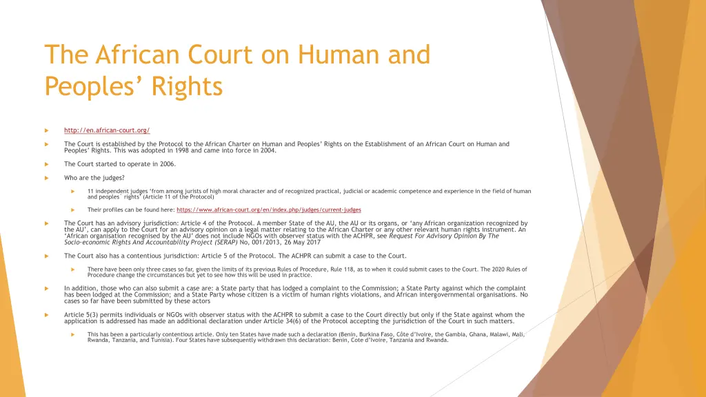 the african court on human and peoples rights