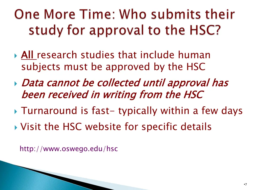 all subjects must be approved by the hsc data