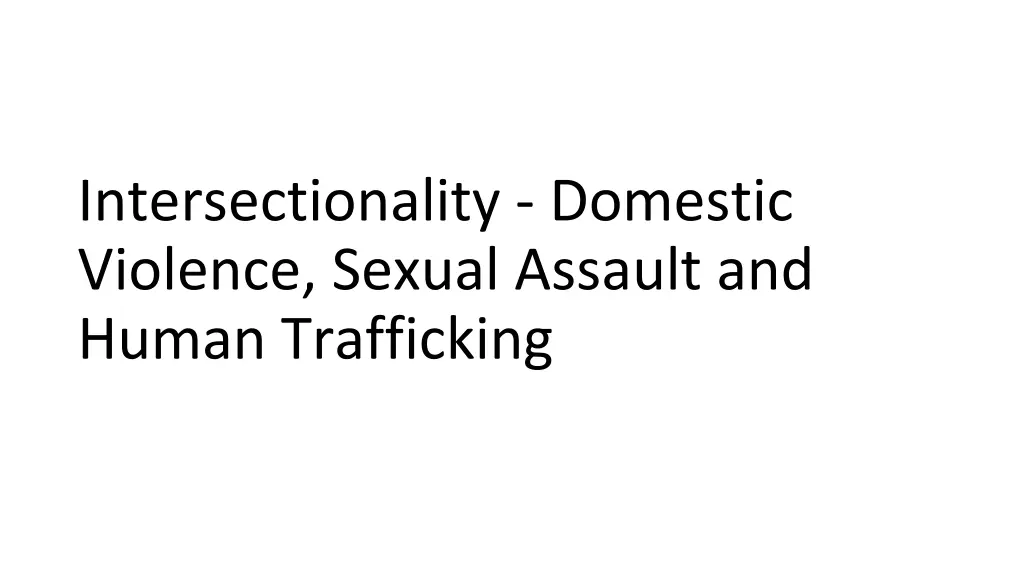 intersectionality domestic violence sexual