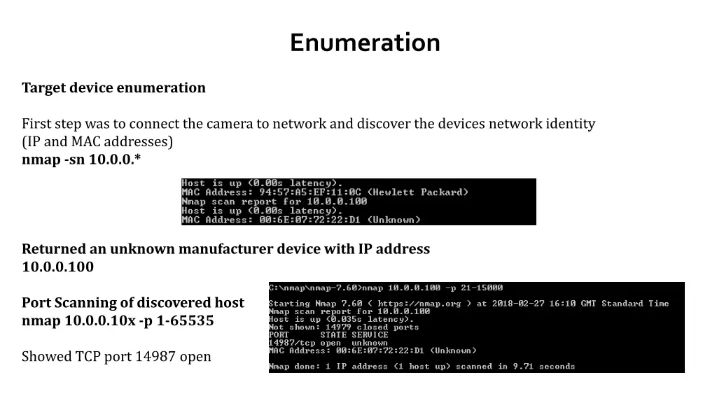 enumeration