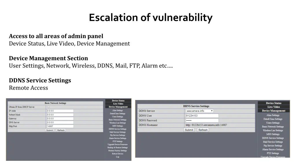 escalation of vulnerability