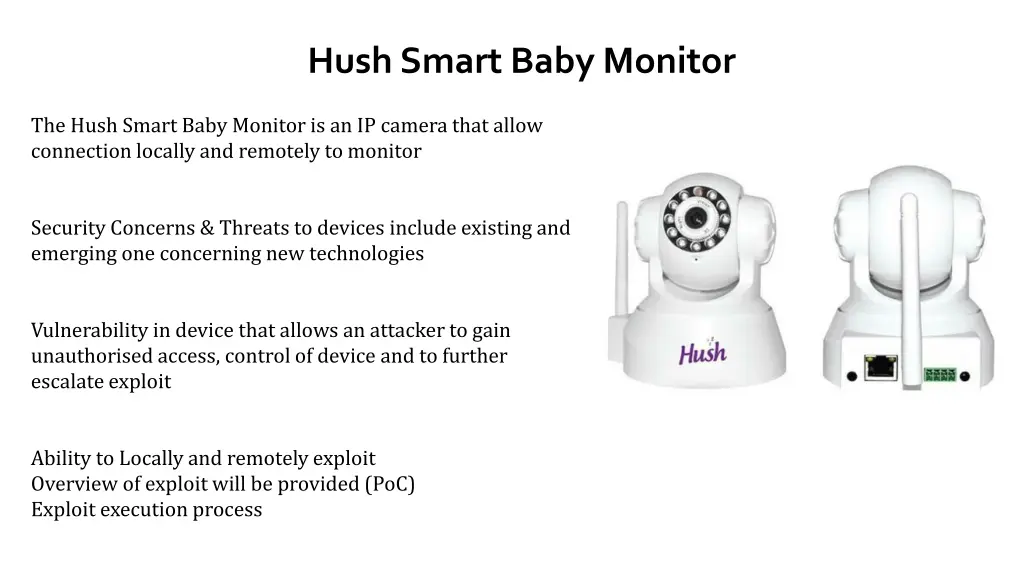 hush smart baby monitor