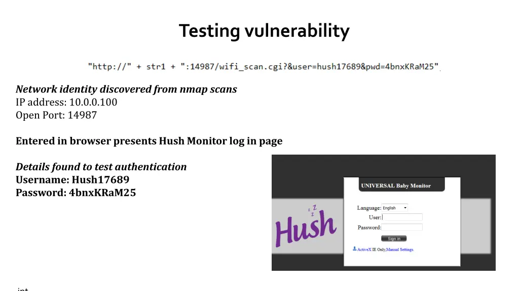 testing vulnerability