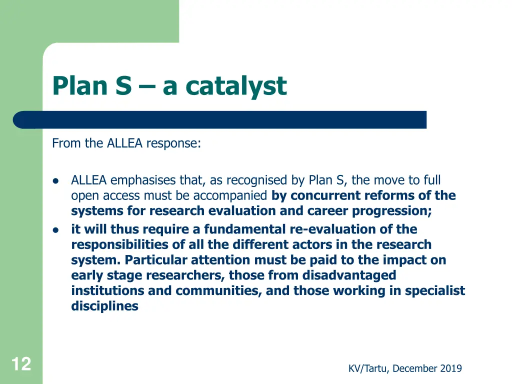 plan s a catalyst