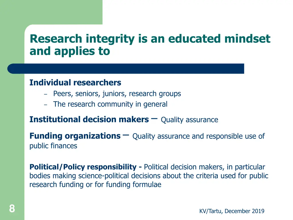 research integrity is an educated mindset