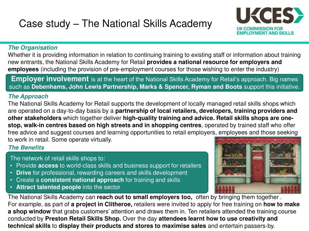 case study the national skills academy