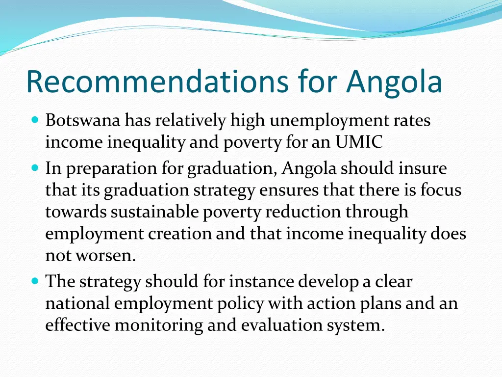 recommendations for angola 5