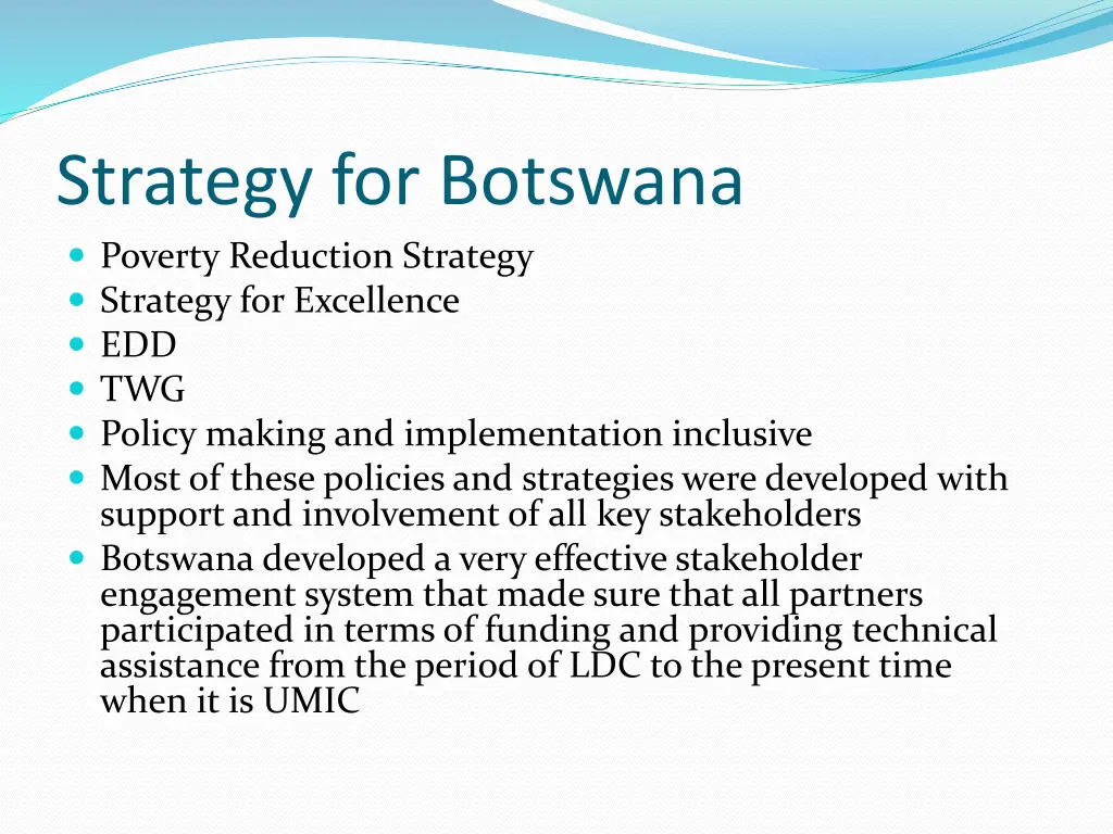 strategy for botswana poverty reduction strategy