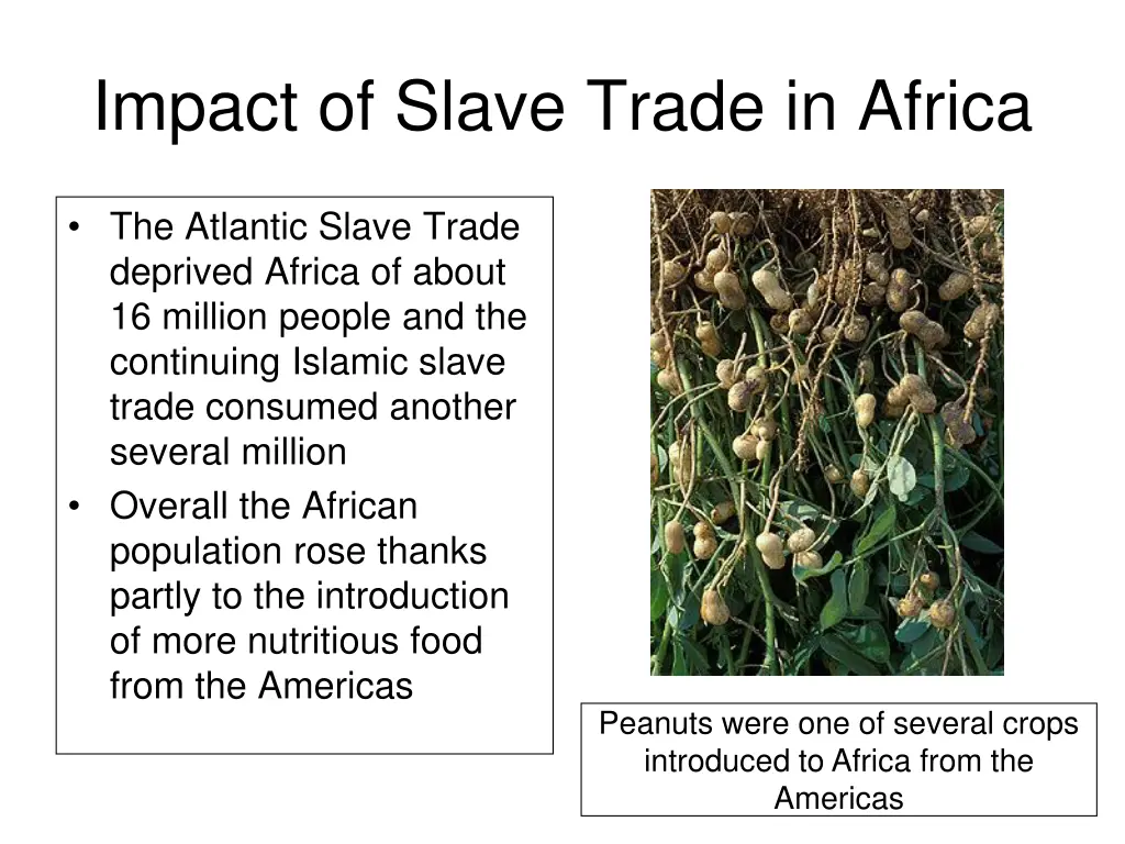 impact of slave trade in africa 1