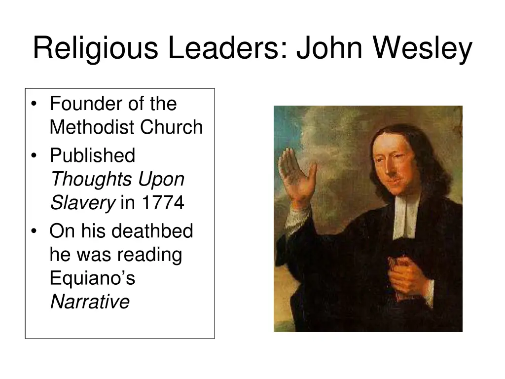 religious leaders john wesley