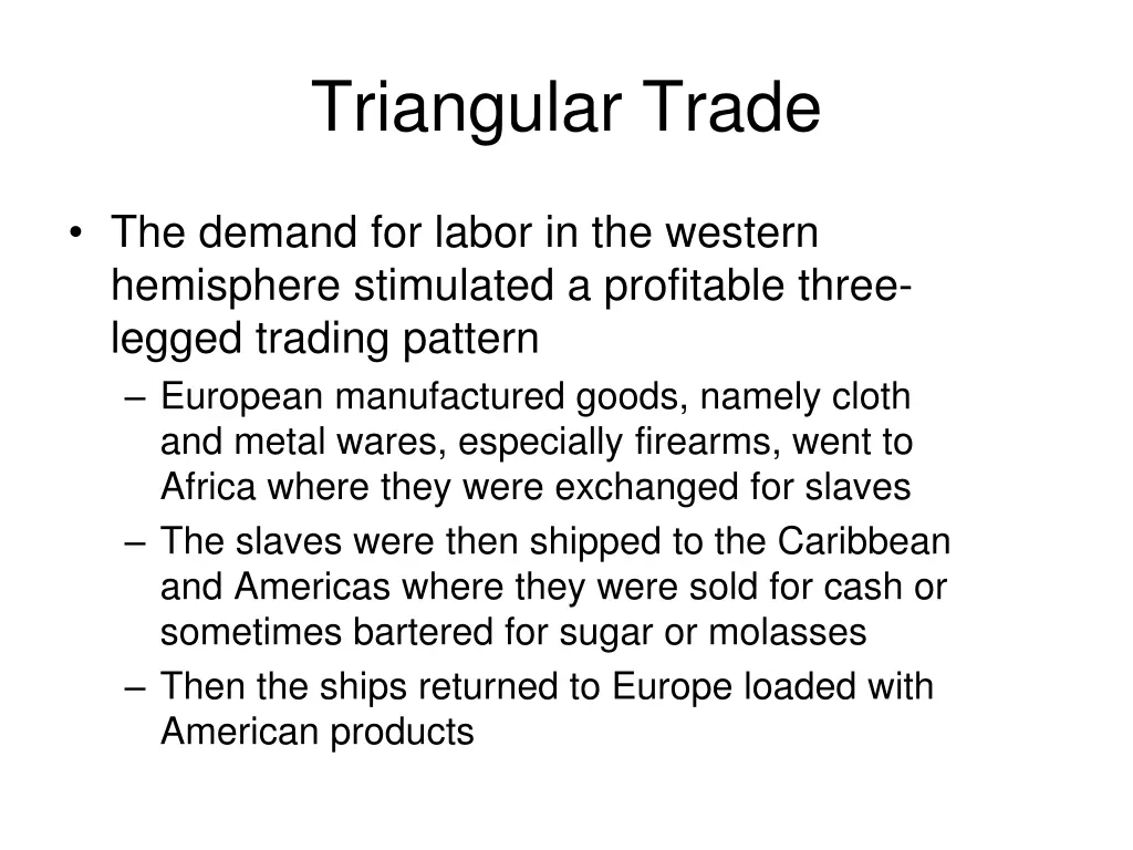 triangular trade