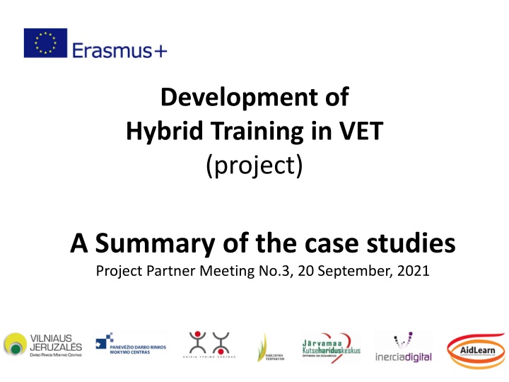 development of hybrid training in vet project