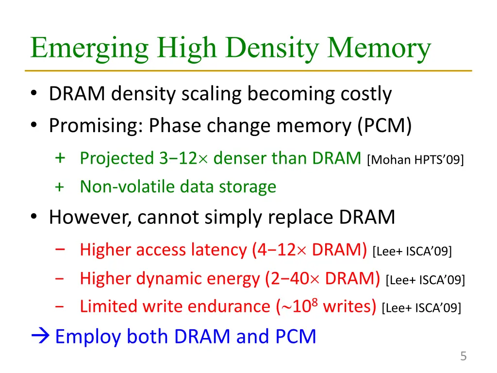 emerging high density memory