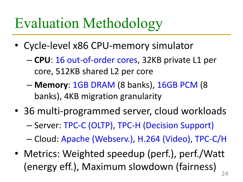 evaluation methodology