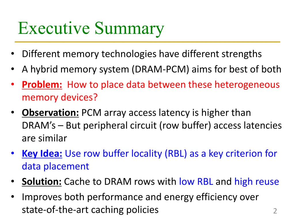 executive summary