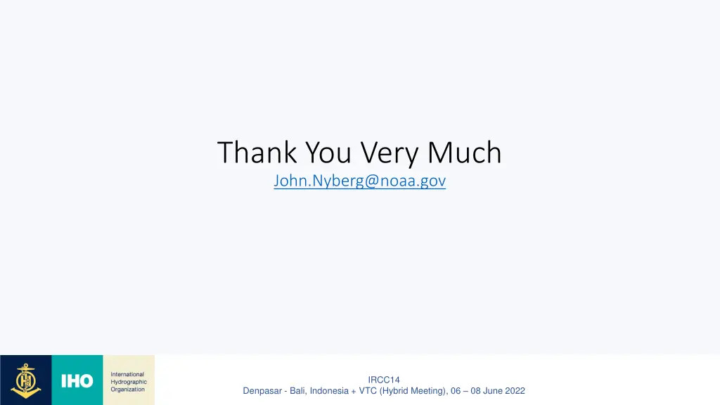 thank you very much john nyberg@noaa gov