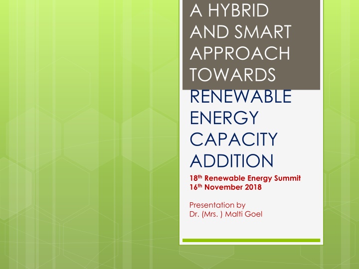 a hybrid and smart approach towards renewable