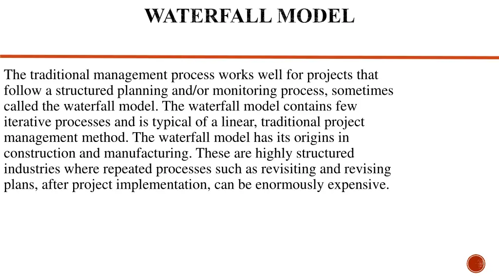 waterfall model