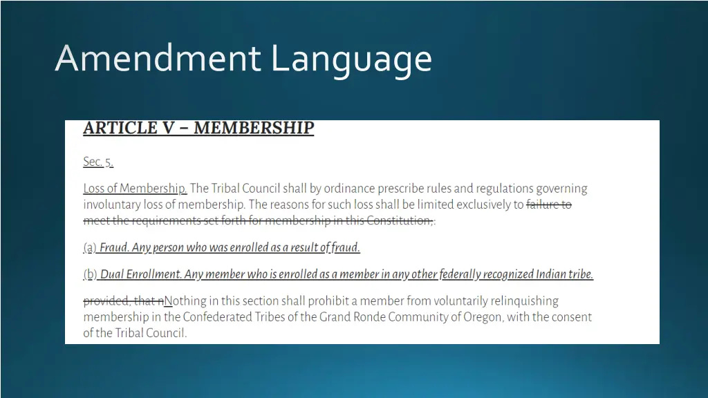 amendment language