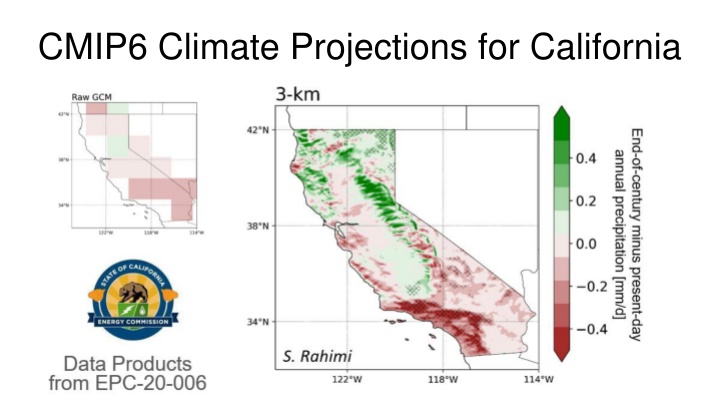 cmip6 climate projections for california