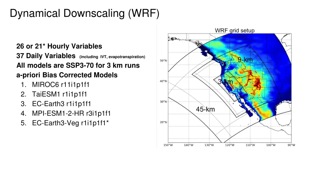 dynamical downscaling wrf