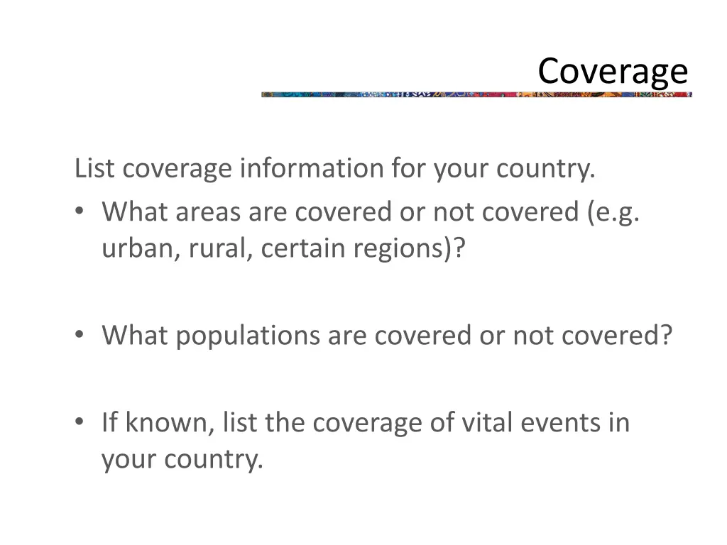 coverage