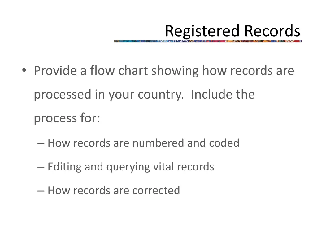 registered records