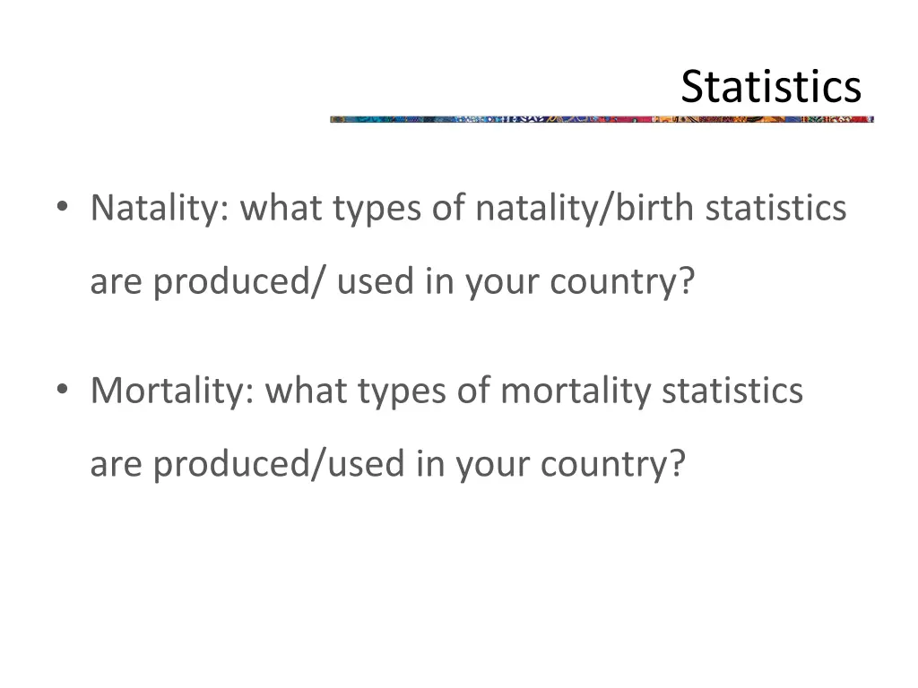 statistics