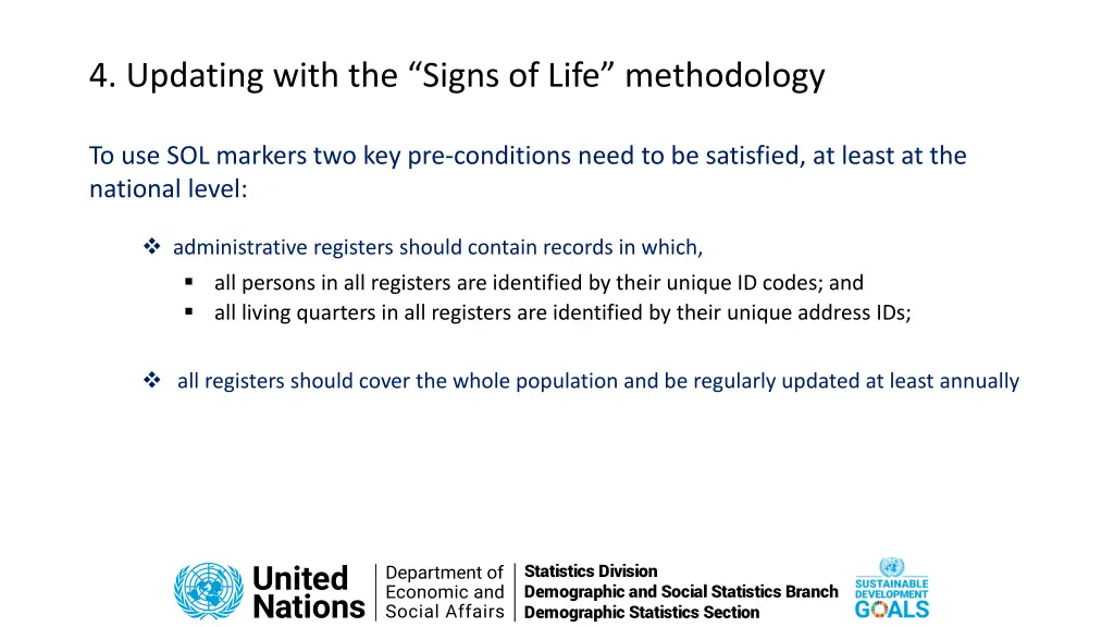 4 updating with the signs of life methodology 1