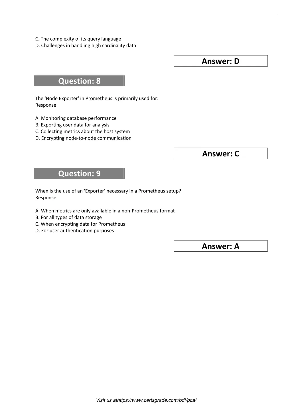 c the complexity of its query language