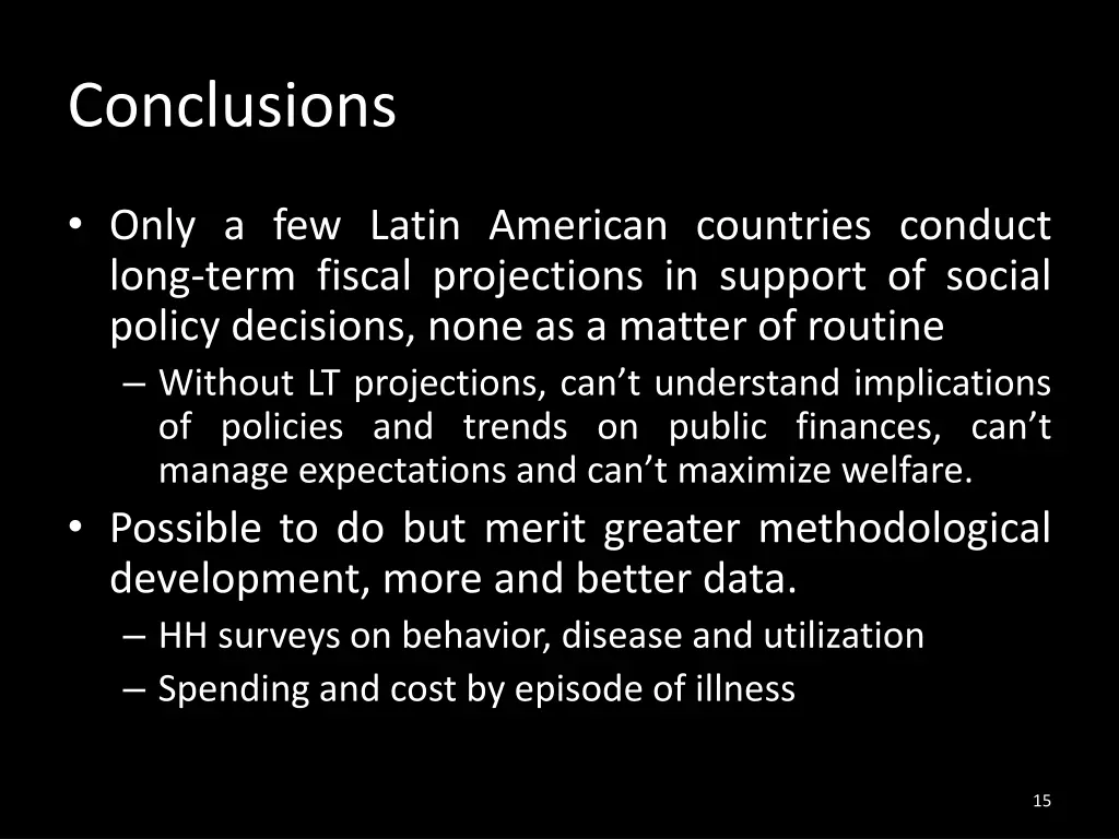 conclusions