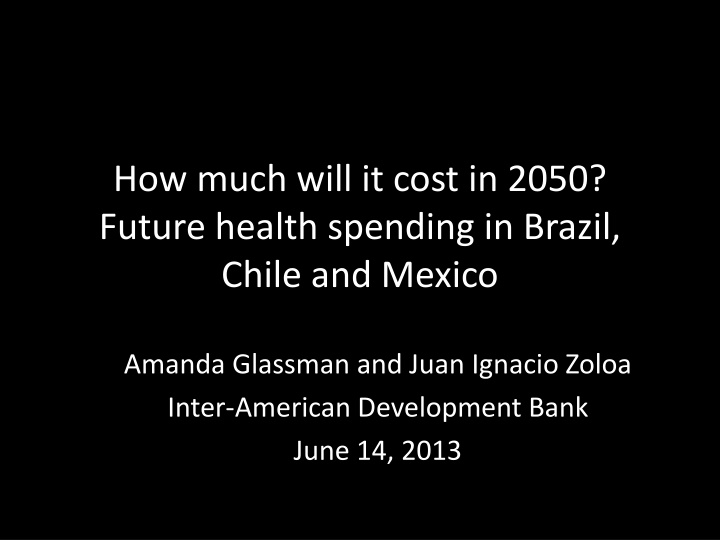 how much will it cost in 2050 future health