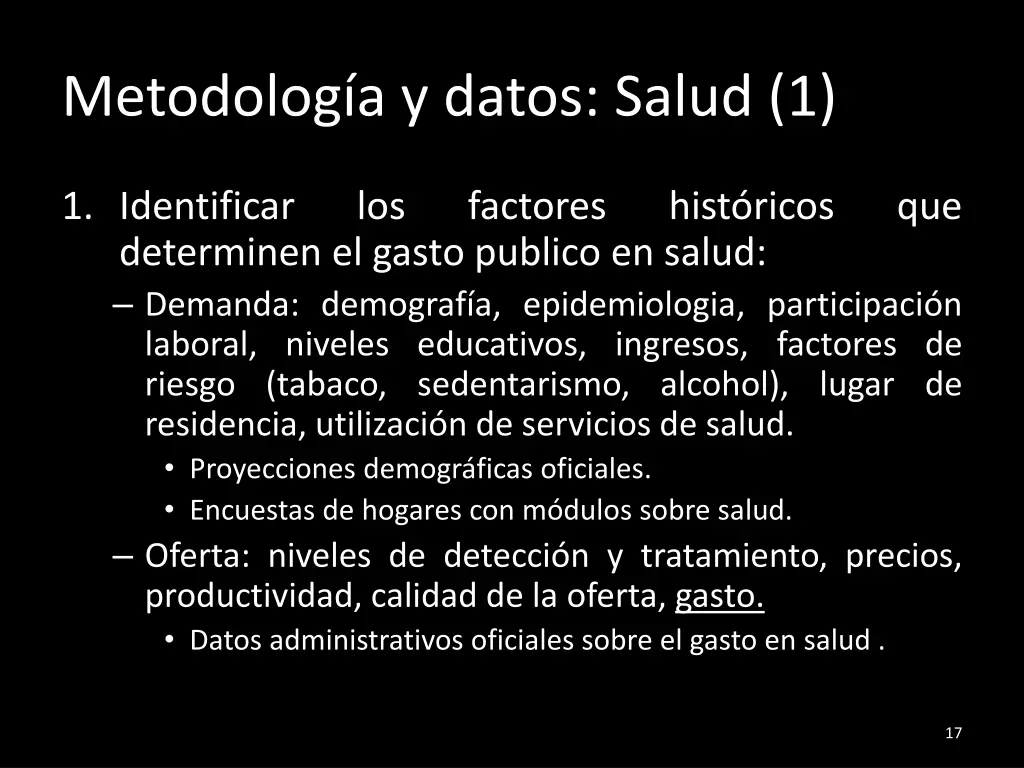 metodolog a y datos salud 1