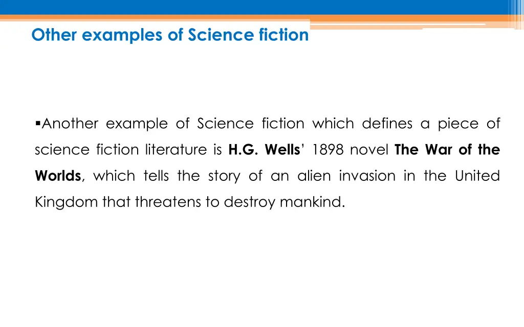 other examples of science fiction