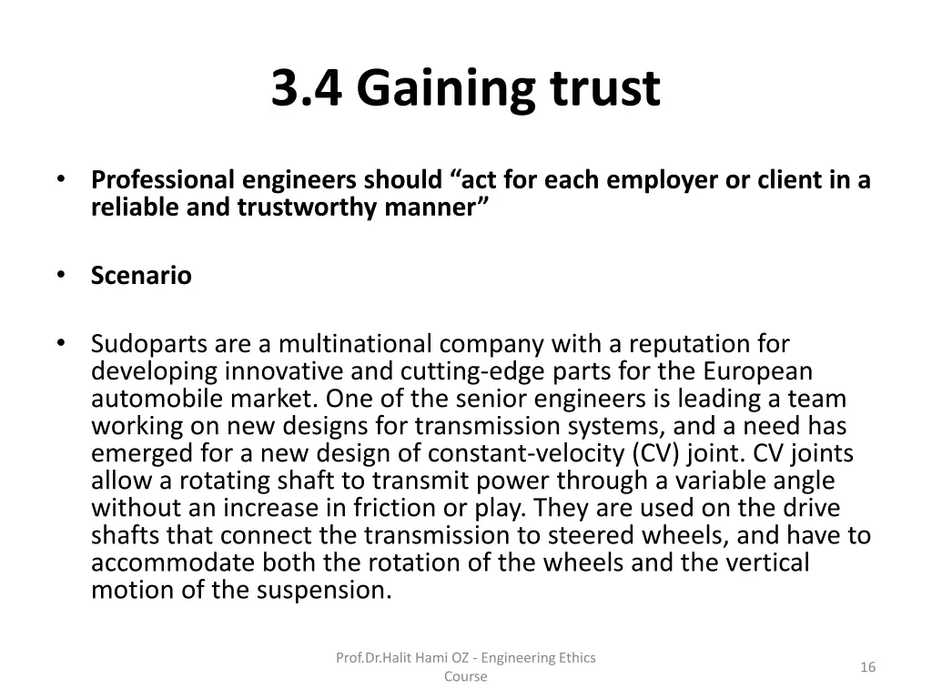 3 4 gaining trust