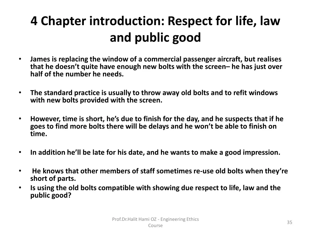 4 chapter introduction respect for life 5