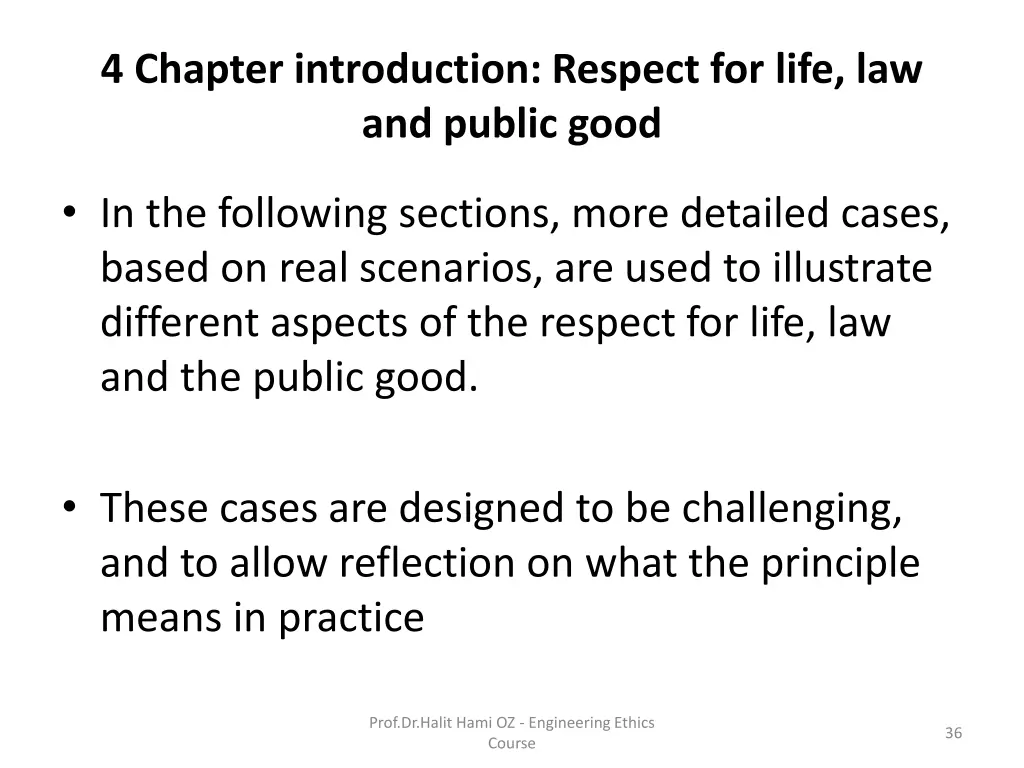 4 chapter introduction respect for life 6